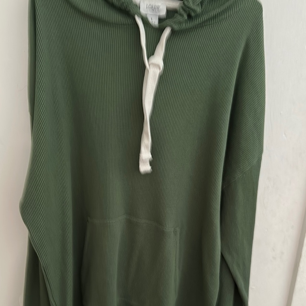 J. Crew Green Cowl Neck Sweater